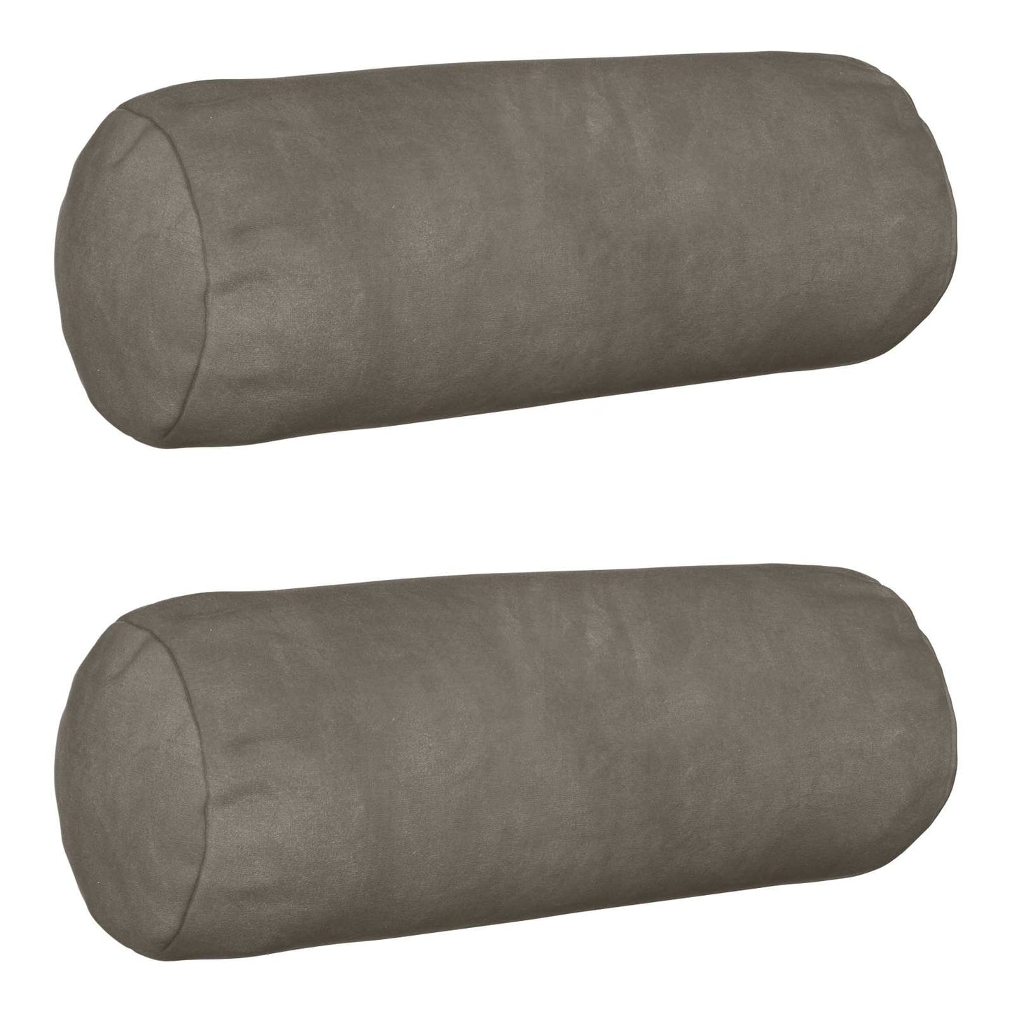 Cushion with Pillow HEERLEN 2 pcs Light Grey Velvet