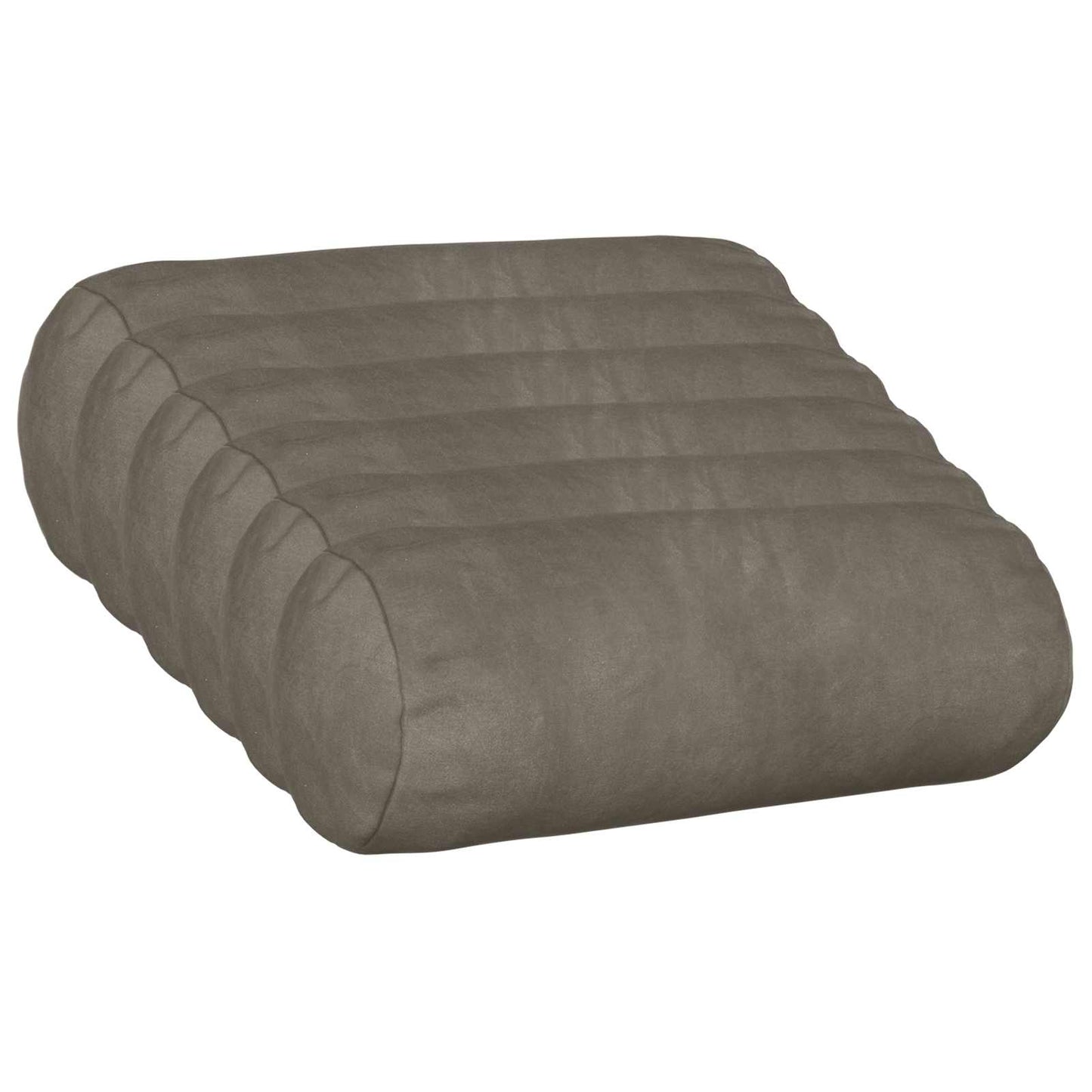 Cushion with Pillow HEERLEN 6 pcs Light Grey Velvet