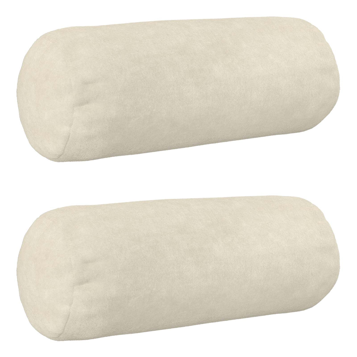Cushion with Pillow HEERLEN 2 pcs Cream Microfiber Fleece