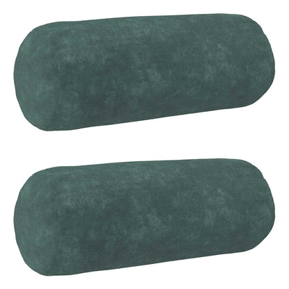 Cushion with Pillow HEERLEN 2 pcs Sea Blue Microfiber Fleece