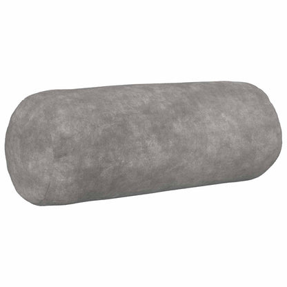 Cushion with Pillow HEERLEN 2 pcs Light Grey Microfiber Fleece