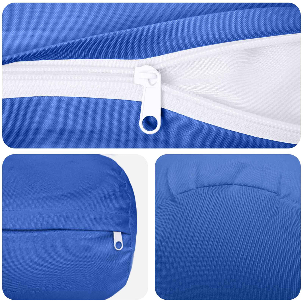 Throw Pillow 2 pcs HEERLEN Royal Blue Dia. 15 x 40 cm Polyester