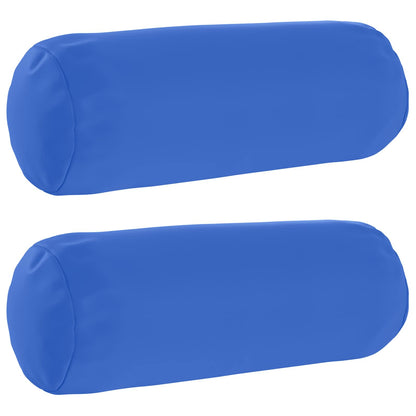 Throw Pillow 2 pcs HEERLEN Royal Blue Dia. 15 x 40 cm Polyester