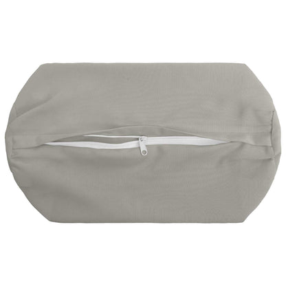 Throw Pillow 2 pcs HEERLEN Grey Dia. 15 x 40 cm Polyester
