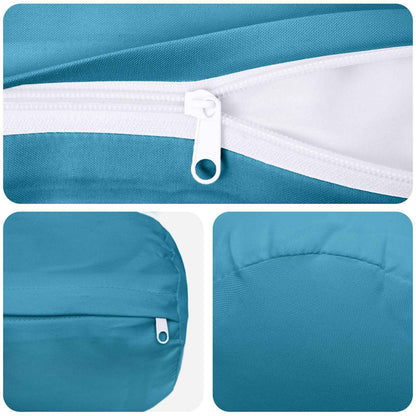 Throw Pillow 2 pcs HEERLEN Light Blue Dia. 15 x 40 cm Polyester