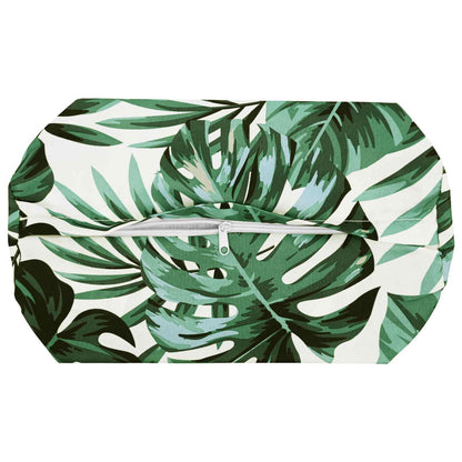 Throw Pillow 2 pcs HEERLEN Leaf Pattern Dia. 15 x 40 cm
