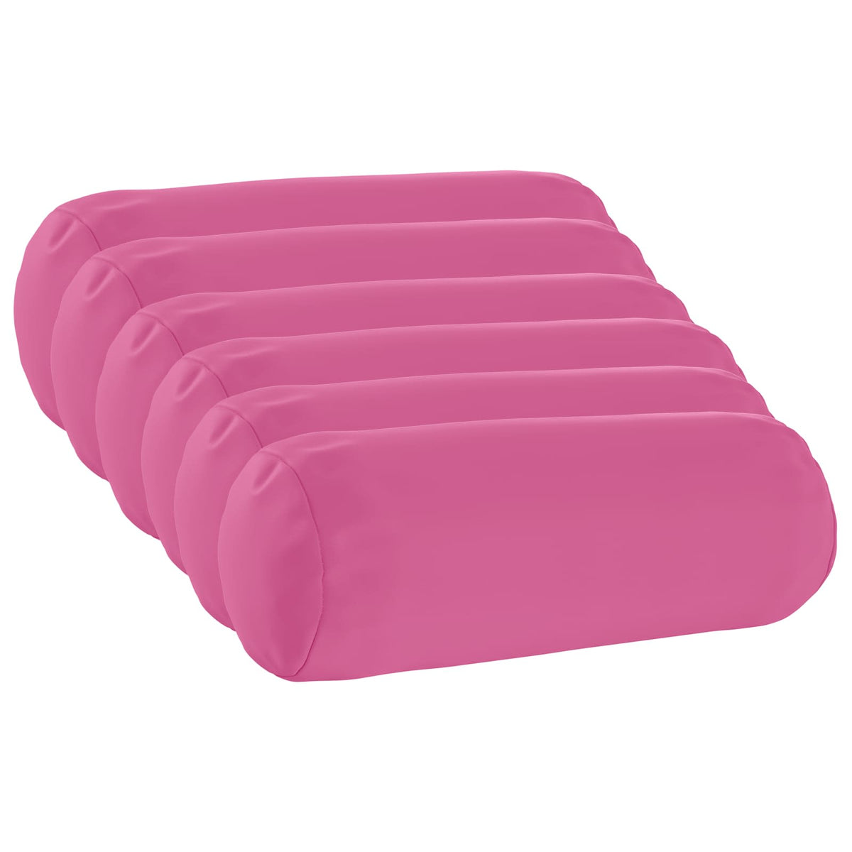 Throw Pillow 6 pcs HEERLEN Pink Dia. 15 x 40 cm Polyester