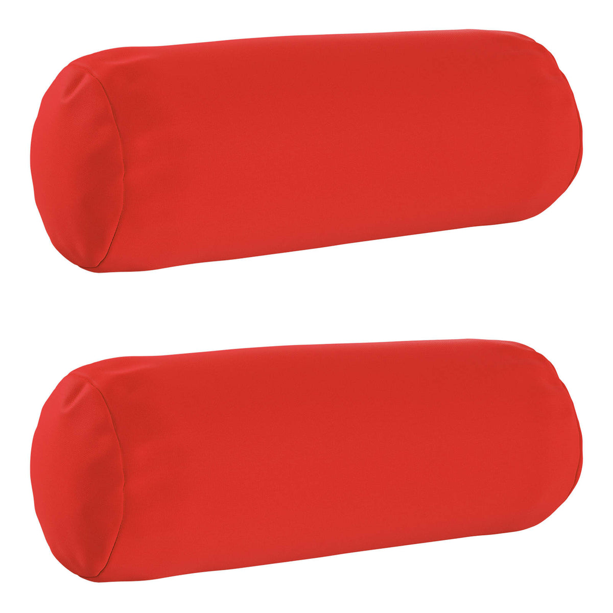 Throw Pillow 2 pcs HEERLEN Red Dia. 15 x 40 cm Polyester