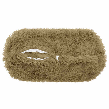 Cushion with Pillow HEERLEN 2 pcs Light Grey PV Fleece