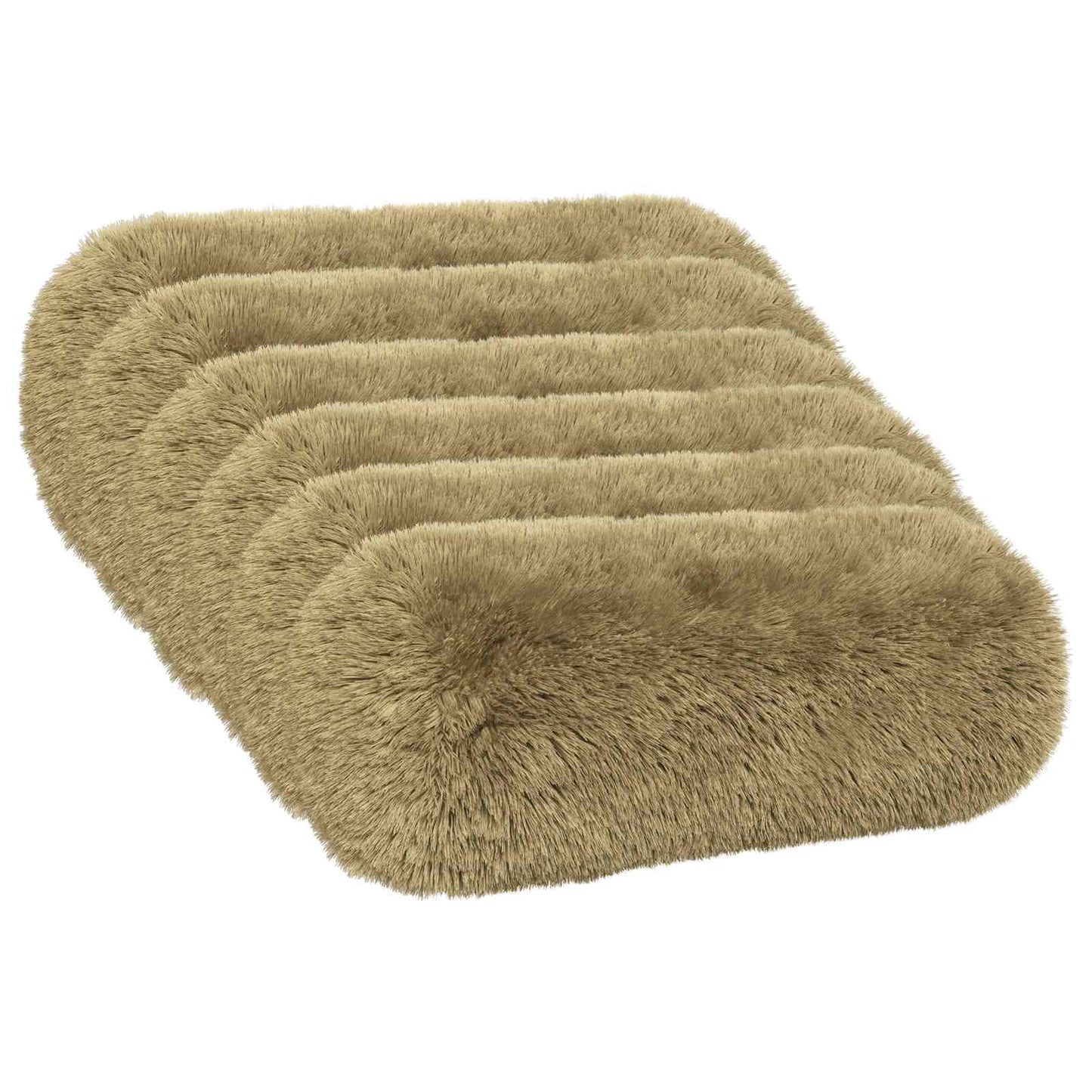 Cushion with Pillow HEERLEN 6 pcs Light Grey PV Fleece