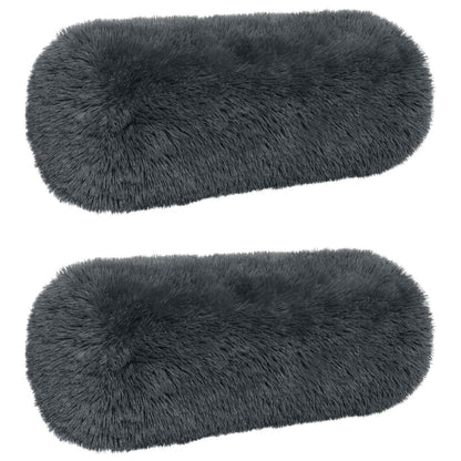 Cushion with Pillow HEERLEN 2 pcs Anthracite PV Fleece