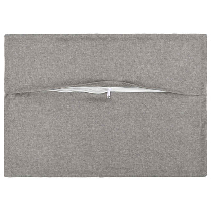 Cushion with Pillow HOUTEN 6 pcs Cloud Grey Faux Linen