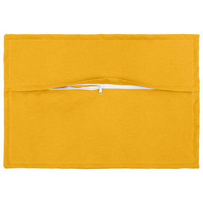 Cushion with Pillow HOUTEN 2 pcs Light Yellow Faux Linen