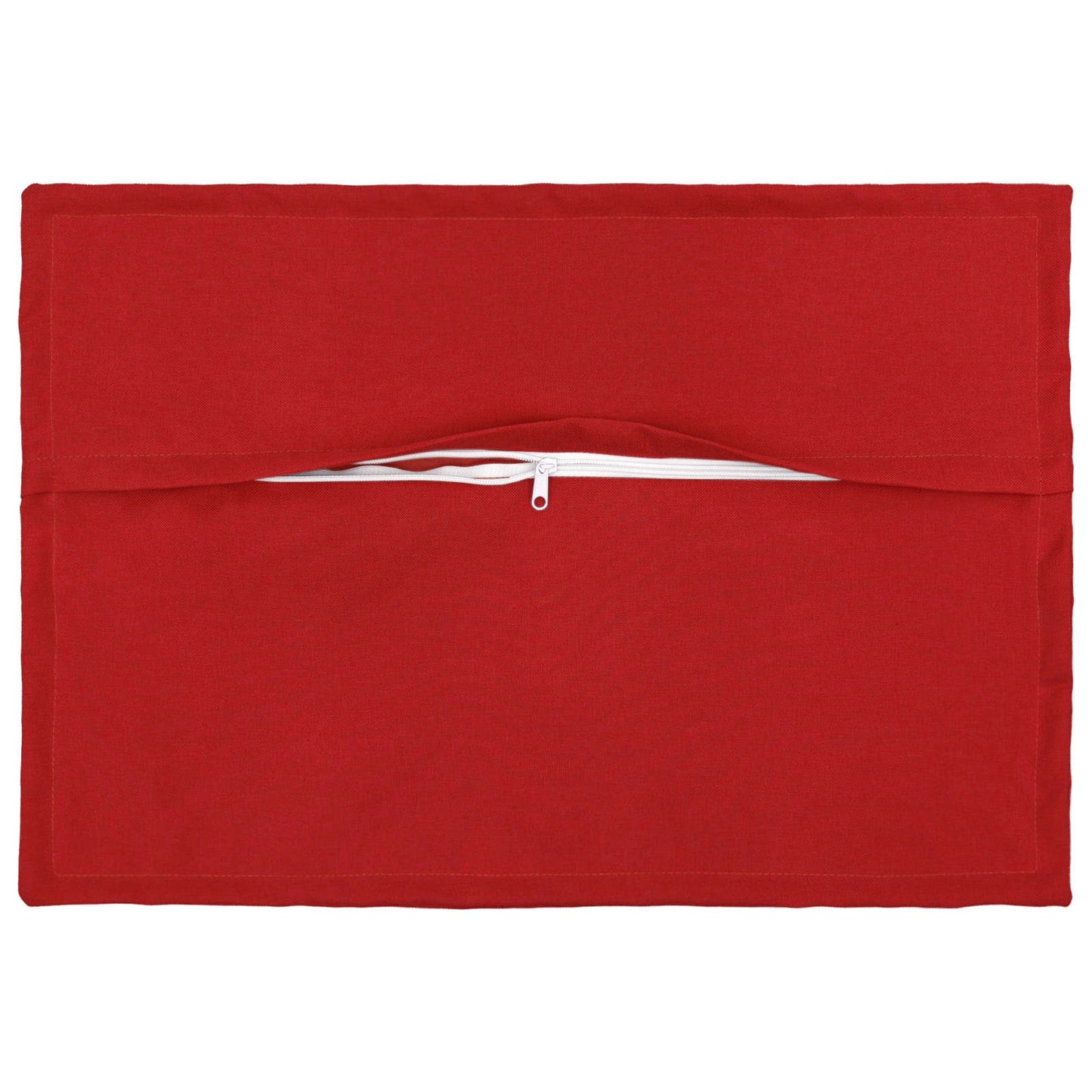 Cushion with Pillow HOUTEN 2 pcs Red Faux Linen