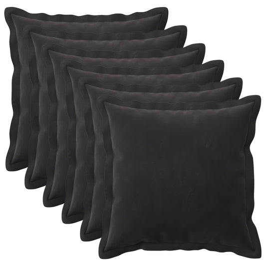Cushion with Pillow HOUTEN 6 pcs Black Velvet