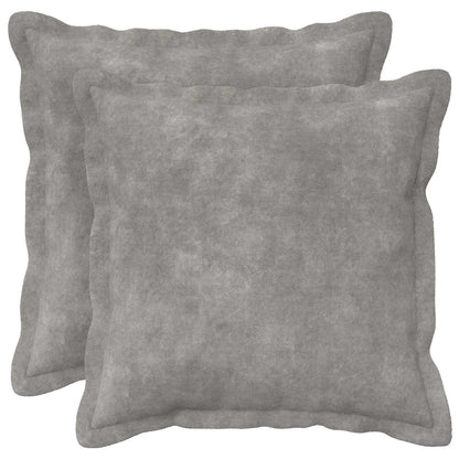 Cushion with Pillow HOUTEN 2 pcs Light Grey Microfiber Fleece