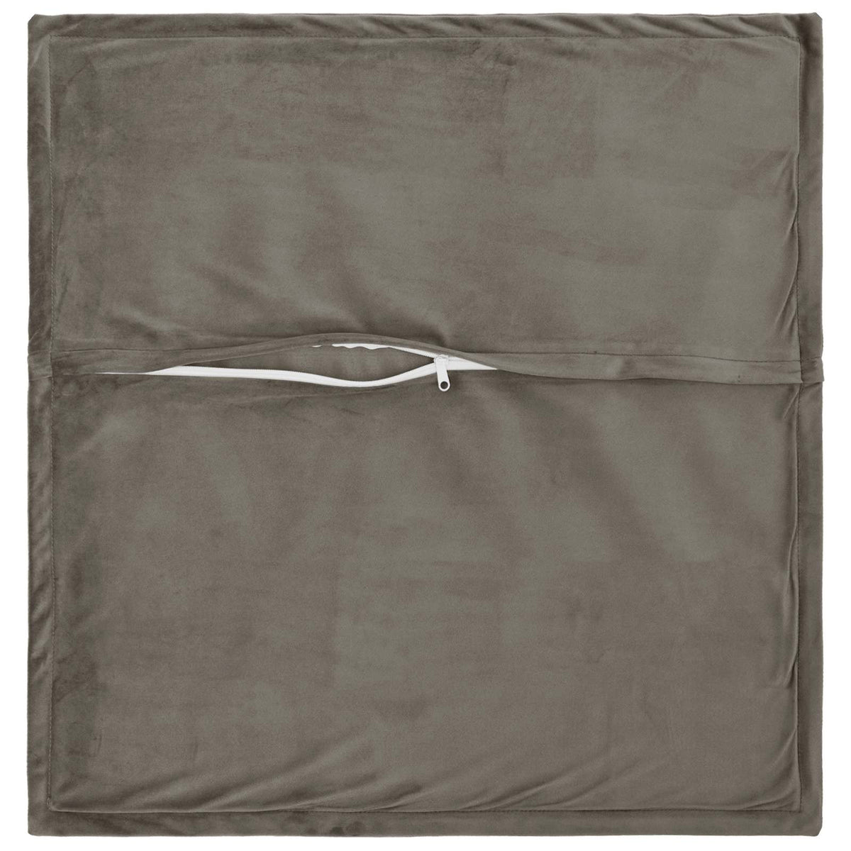 Cushion with Pillow HOUTEN 12 pcs Light Grey Velvet