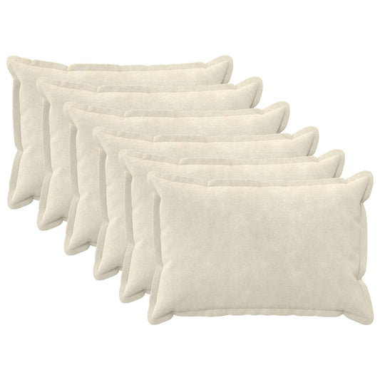 Cushion with Pillow HOUTEN 6 pcs Cream Microfiber Fleece