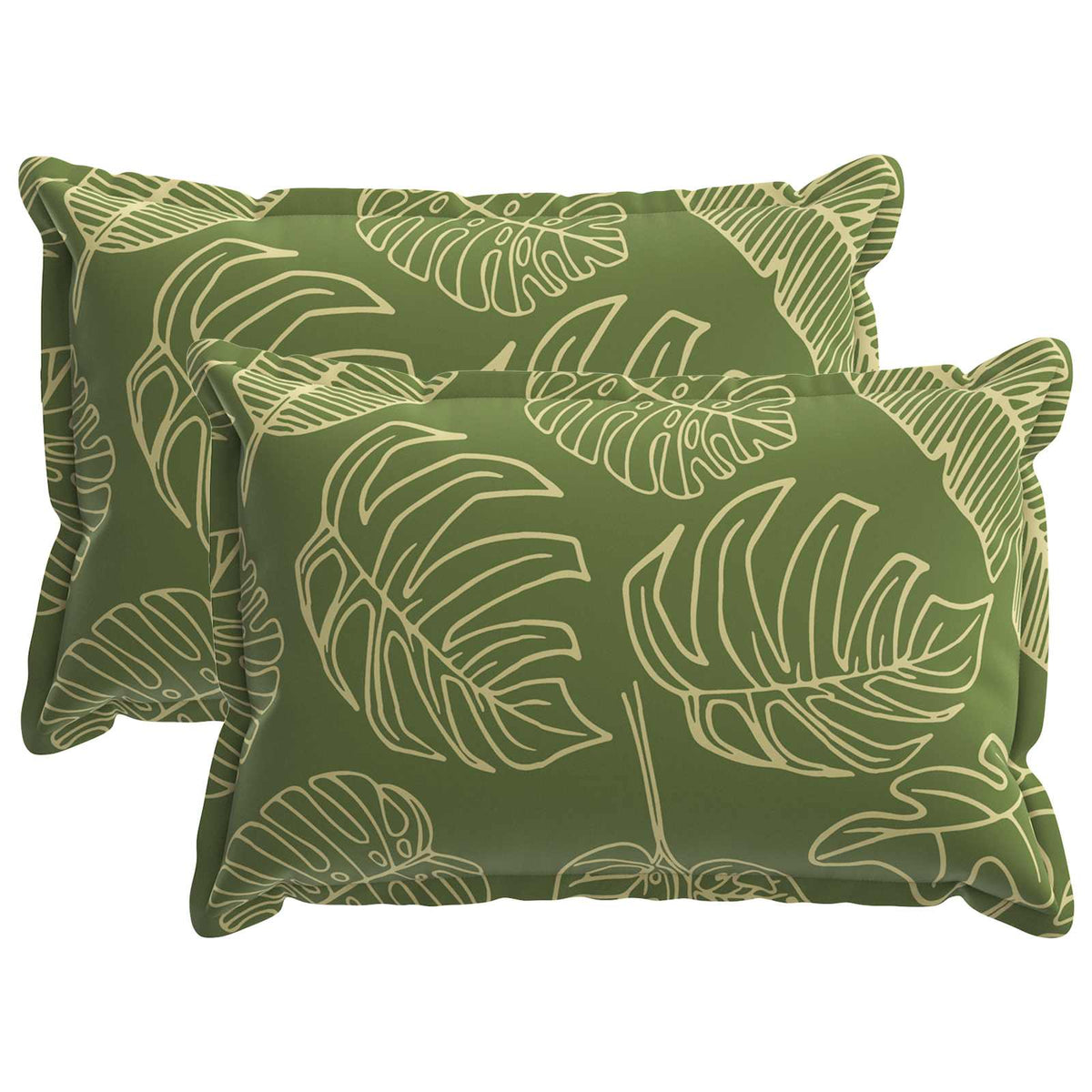 Cushion Leaf with Pillow HOUTEN 2 pcs Leaf Design Polyester