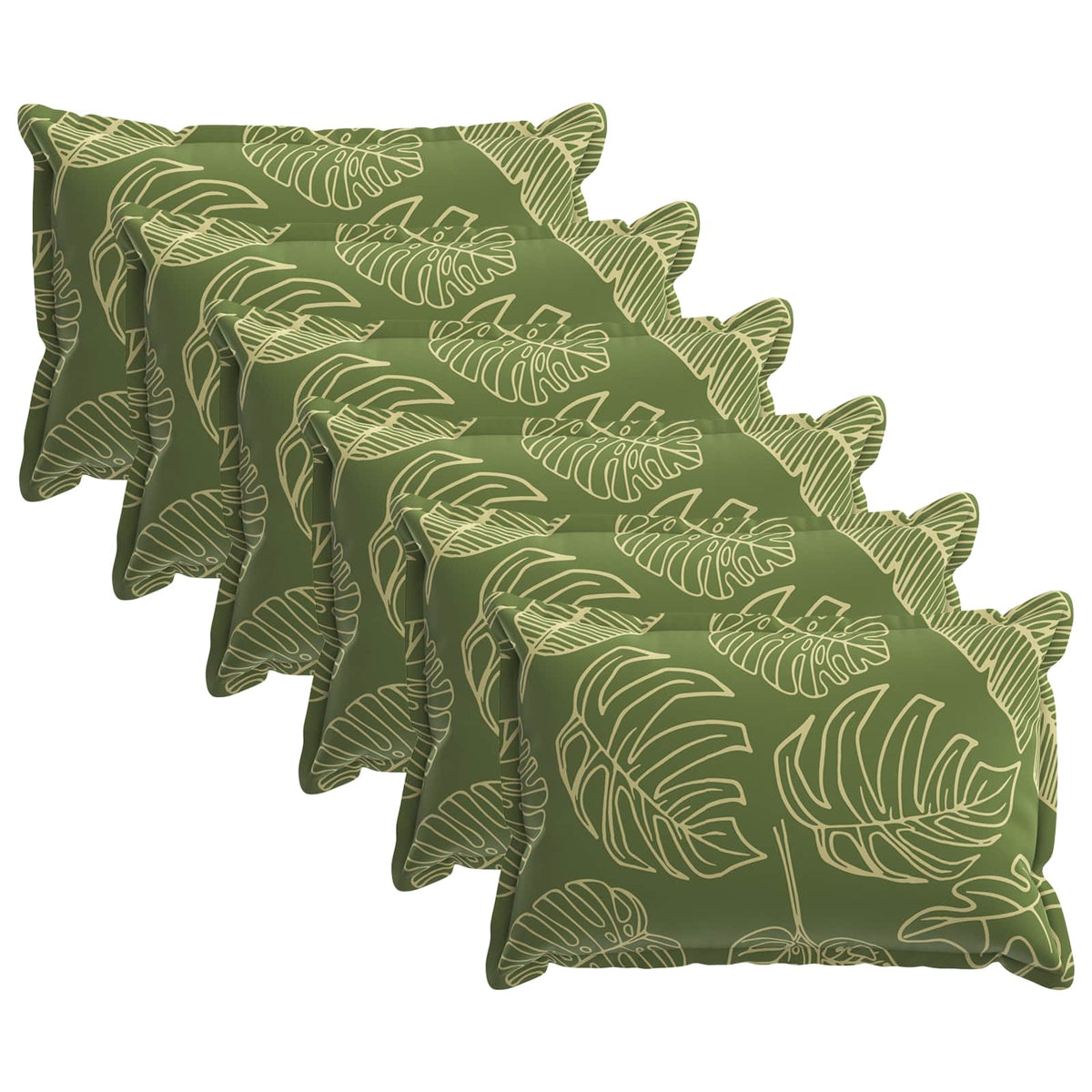 Cushion Leaf with Pillow HOUTEN 6 pcs Leaf Design Polyester