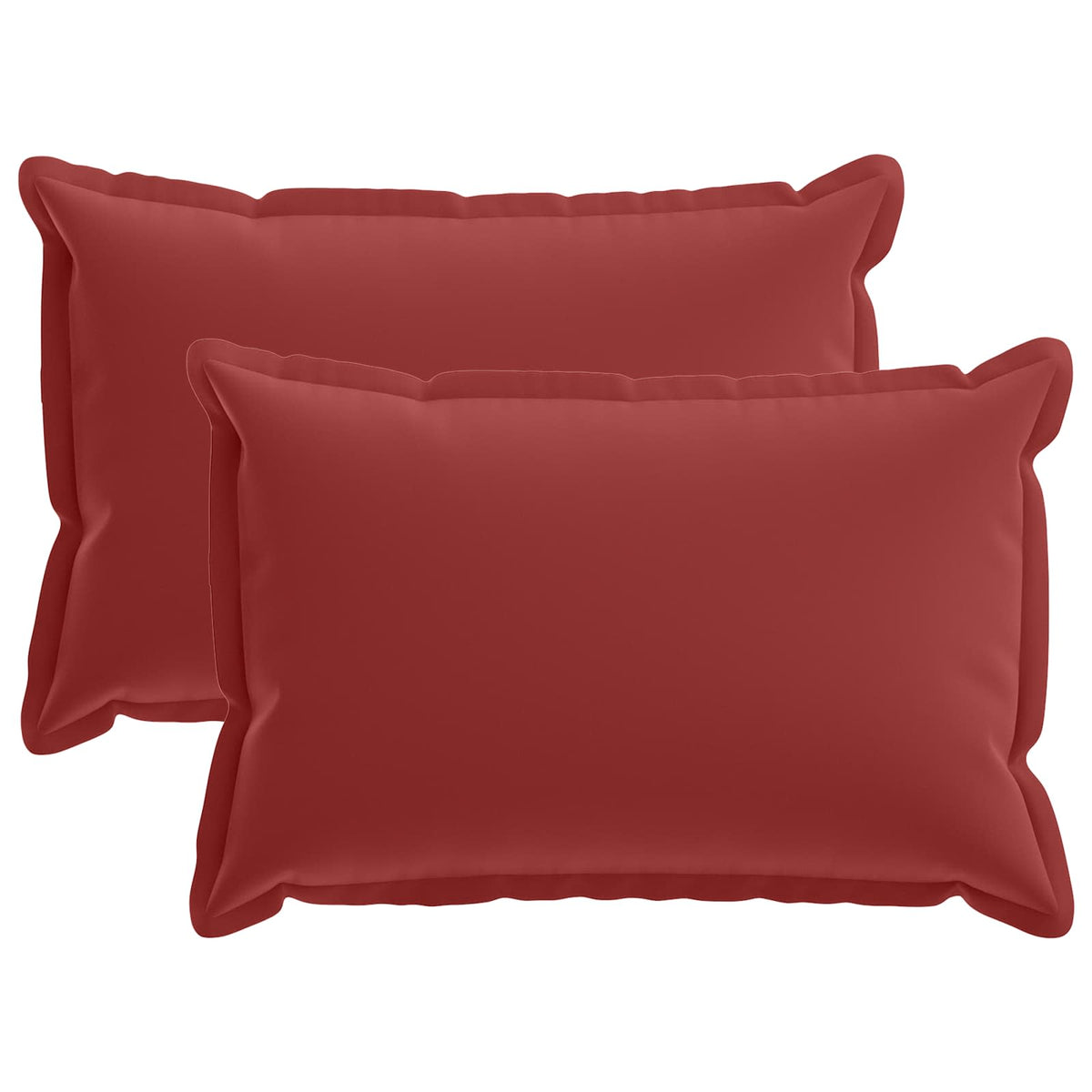 Cushion with Pillow HOUTEN 2 pcs Wine Red Polyester