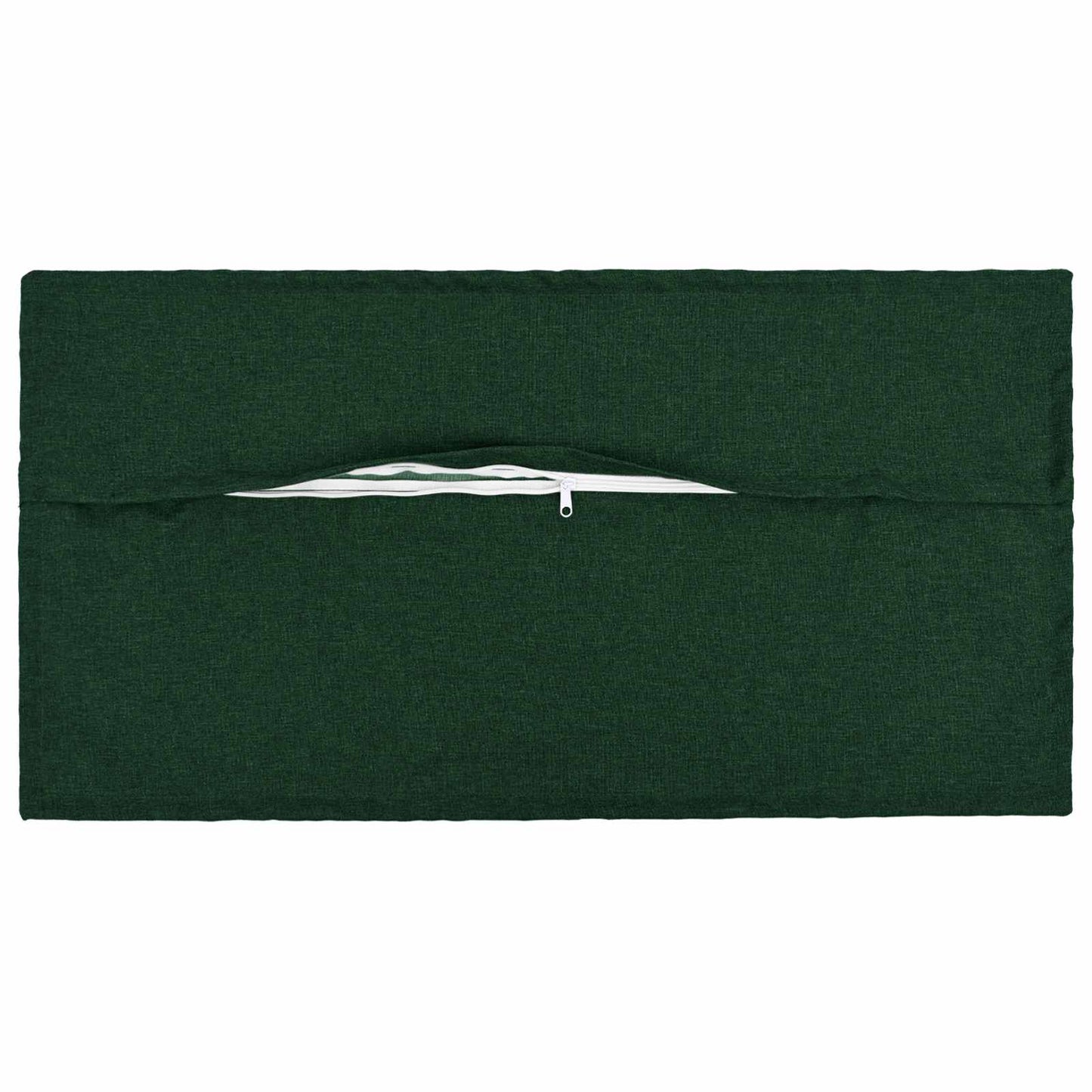 Cushion with Pillow HOUTEN 2 pcs Dark Green Faux Linen