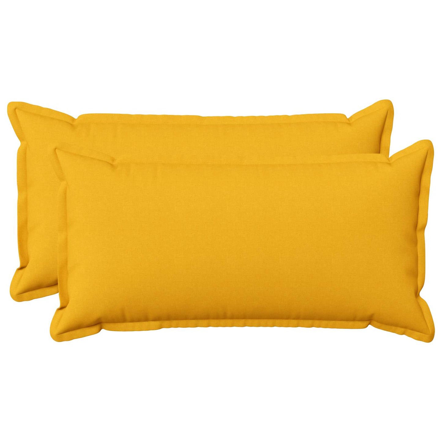 Cushion with Pillow HOUTEN 2 pcs Light Yellow Faux Linen