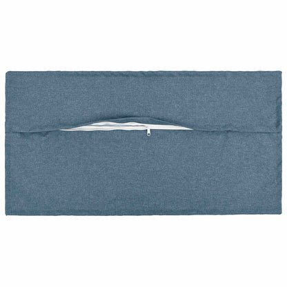 Cushion with Pillow HOUTEN 2 pcs Jeans Blue Faux Linen