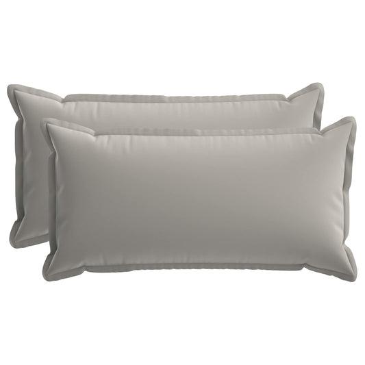 Cushion with Pillow HOUTEN 2 pcs Grey Polyester