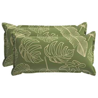 Cushion Leaf with Pillow HOUTEN 2 pcs Leaf Design Polyester