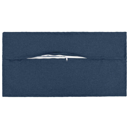 Cushion with Pillow HOUTEN 2 pcs Blue Faux Linen