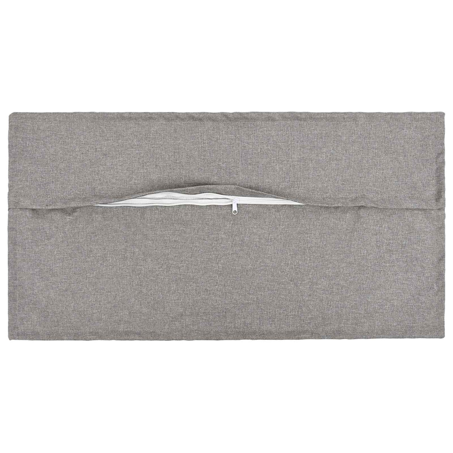 Cushion with Pillow HOUTEN 2 pcs Cloud Grey Faux Linen