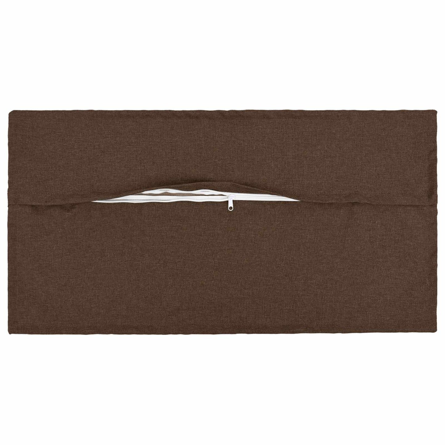 Cushion with Pillow HOUTEN 2 pcs Brown Faux Linen