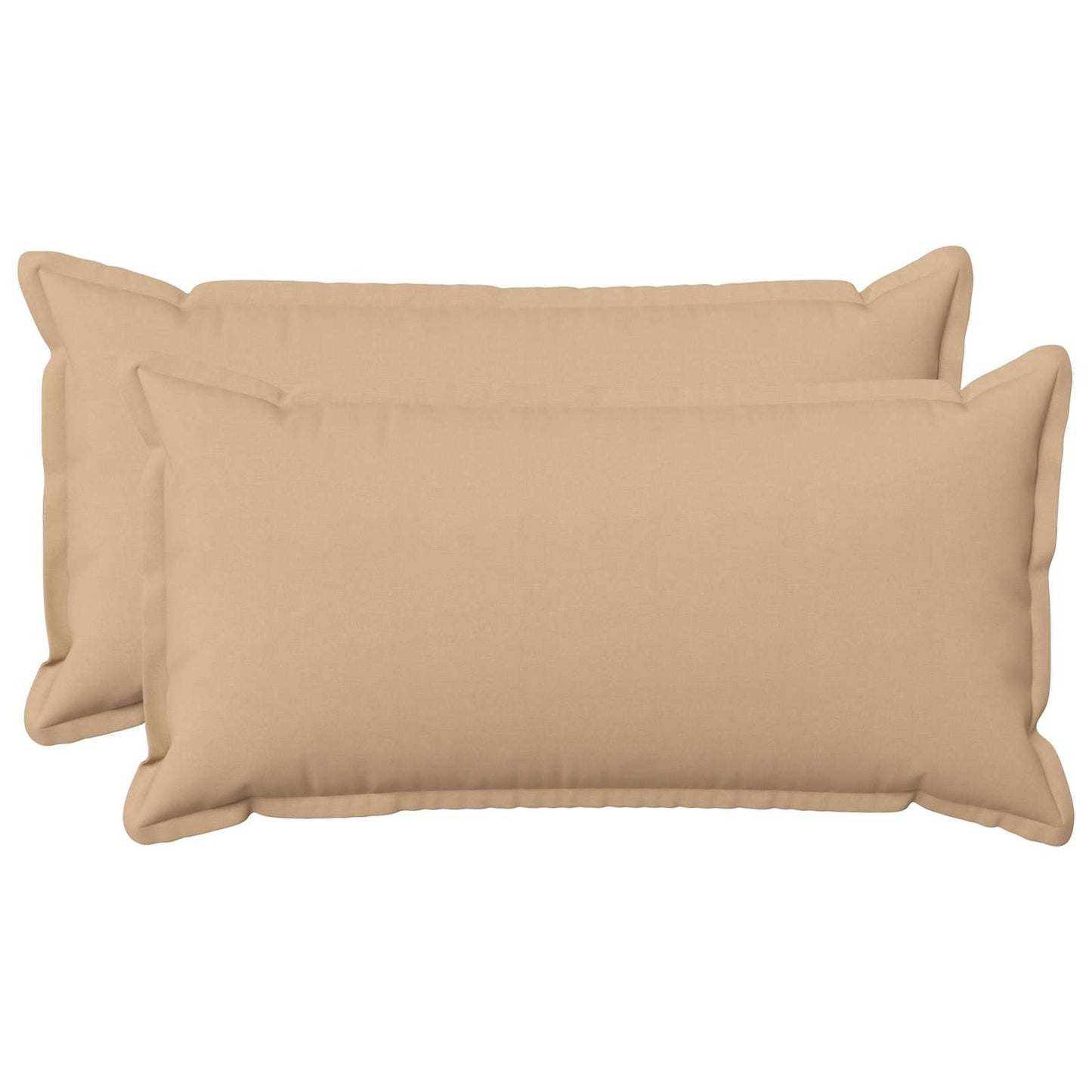 Cushion with Pillow HOUTEN 2 pcs Cream Faux Linen