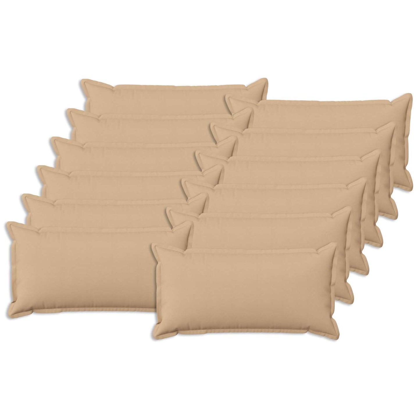 Cushion with Pillow HOUTEN 12 pcs Cream Faux Linen