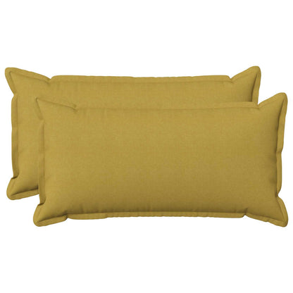 Cushion with Pillow HOUTEN 2 pcs Light Green Faux Linen