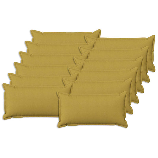 Cushion with Pillow HOUTEN 12 pcs Light Green Faux Linen