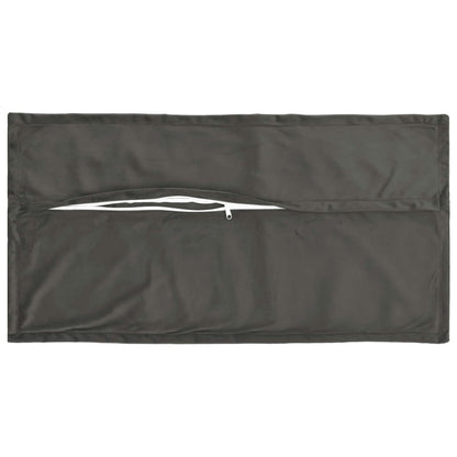 Cushion with Pillow HOUTEN 2 pcs Dark Grey Velvet