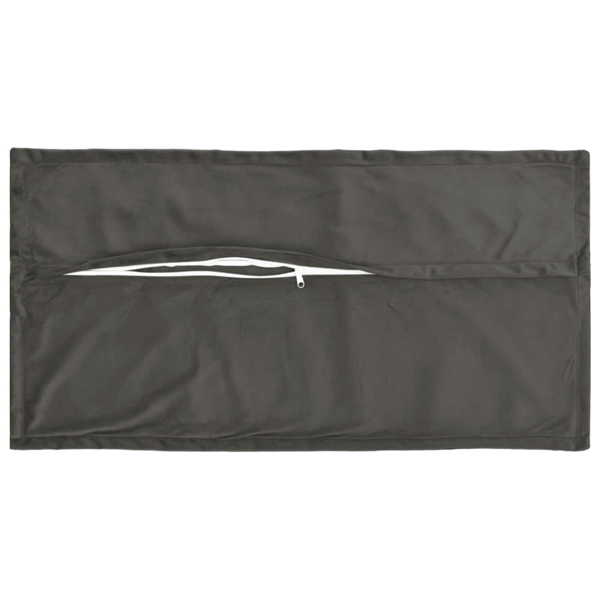 Cushion with Pillow HOUTEN 12 pcs Dark Grey Velvet