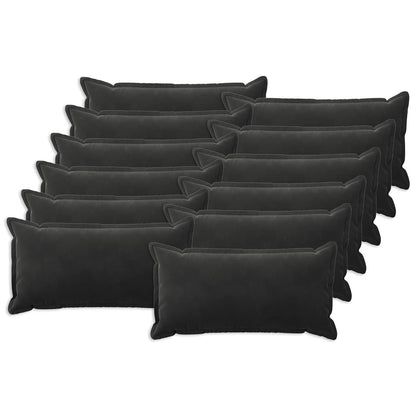 Cushion with Pillow HOUTEN 12 pcs Black Velvet