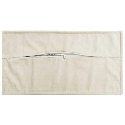 Cushion with Pillow HOUTEN 2 pcs Cream Microfiber Fleece