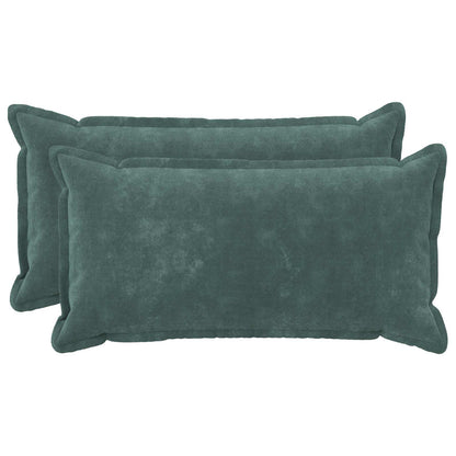 Cushion with Pillow HOUTEN 2 pcs Sea Blue Microfiber Fleece