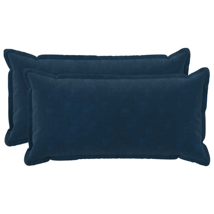 Cushion with Pillow HOUTEN 2 pcs Blue Microfiber Fleece