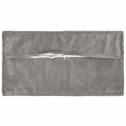 Cushion with Pillow HOUTEN 2 pcs Light Grey Microfiber Fleece