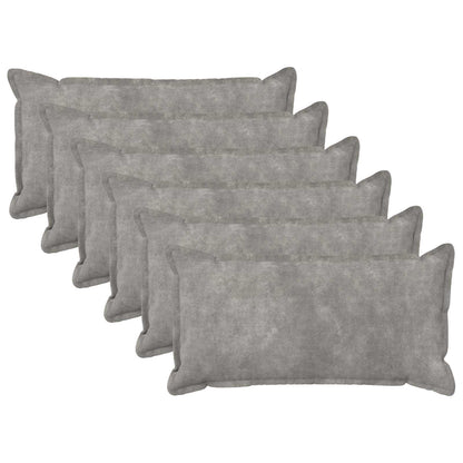 Cushion with Pillow HOUTEN 6 pcs Light Grey Microfiber Fleece