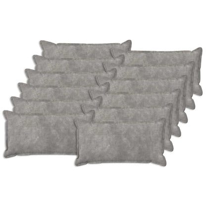 Cushion with Pillow HOUTEN 12 pcs Light Grey Microfiber Fleece