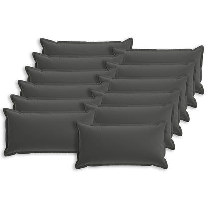 Cushion with Pillow HOUTEN 12 pcs Anthracite Polyester
