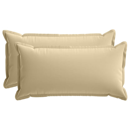 Cushion with Pillow HOUTEN 2 pcs Beige Polyester