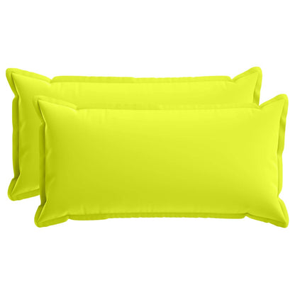 Cushion with Pillow HOUTEN 2 pcs Bright Green Polyester