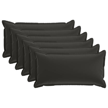 Cushion with Pillow HOUTEN 6 pcs Black Polyester